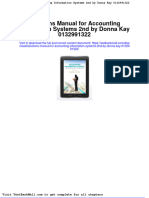 Solutions Manual For Accounting Information Systems 2nd by Donna Kay 0132991322