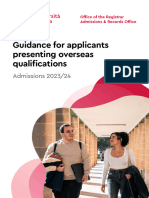 Guidance Booklets For Overseas Applicants