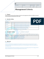 Risk Management Criteria Template (MDR)
