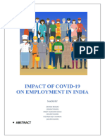 Impact of Covid 19 On Employment in India