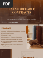 MGT 161 Unenforceable Contracts