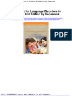 Test Bank For Language Disorders in Children 2nd Edition by Kaderavek