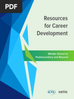 ACTE 2023 Resources For Career Development Middle School To Postsecondary and Beyond Updated 8.21.23