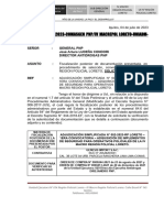 Solicitud de Veracidad de Documentación - Fiscalización Posterior Genesis - Dirandro