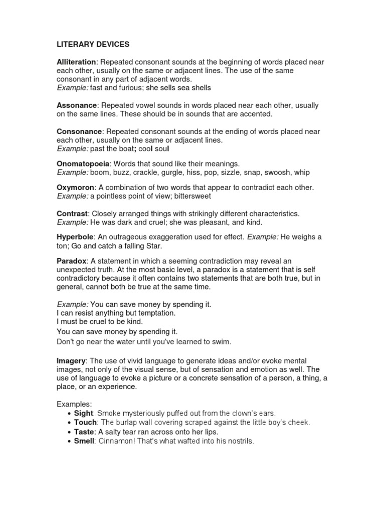 Literary Devices PDF Refrain Cognitive Science