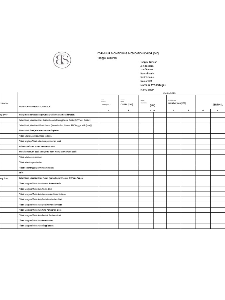 Formulir Monitoring ME | PDF