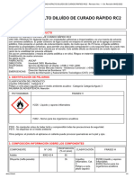 Ficha de Seguridad Asfalto Diluido de Curado Rapido rc2 - Revision Nro - 1 - Ult. Revision 09 - 02 - 2022