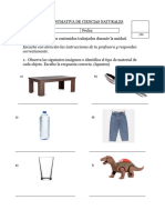 Evaluación Sumativa de Ciencias Naturales