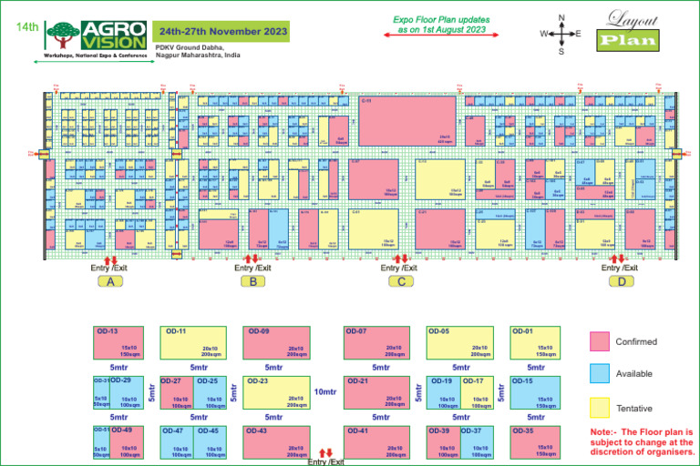 14th Agrovision Tentative Floor Plan | PDF
