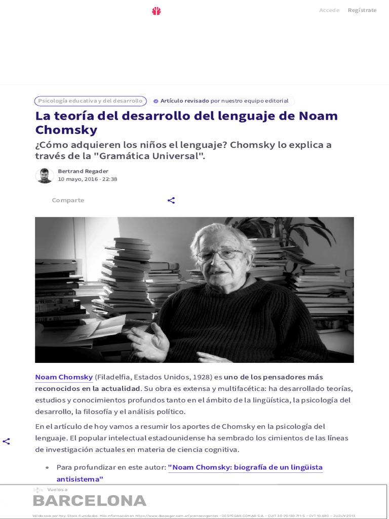 La Teoría Del Desarrollo Del Lenguaje De Noam Chomsky Descargar