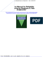 Solutions Manual For Reliability Engineering by Singiresu S Rao 0136015727