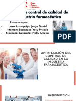 Control de Calidad de La Industria Farmacéutica