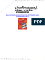 Solutions Manual To Accompany A Graphical Approach To Algebra and Trigonometry 5th Edition 9780321644725