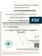 Certificate of Company Incorporation