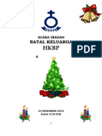 NATAL KELUARGA, 23 Desember 2023 (Bhs Batak)