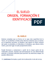 Origen, Formación e Identificación Del Suelo 2023