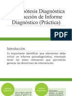 2.1. Hipótesis Diagnóstica y Redacción de Informe Diagnóstico (Práctica)