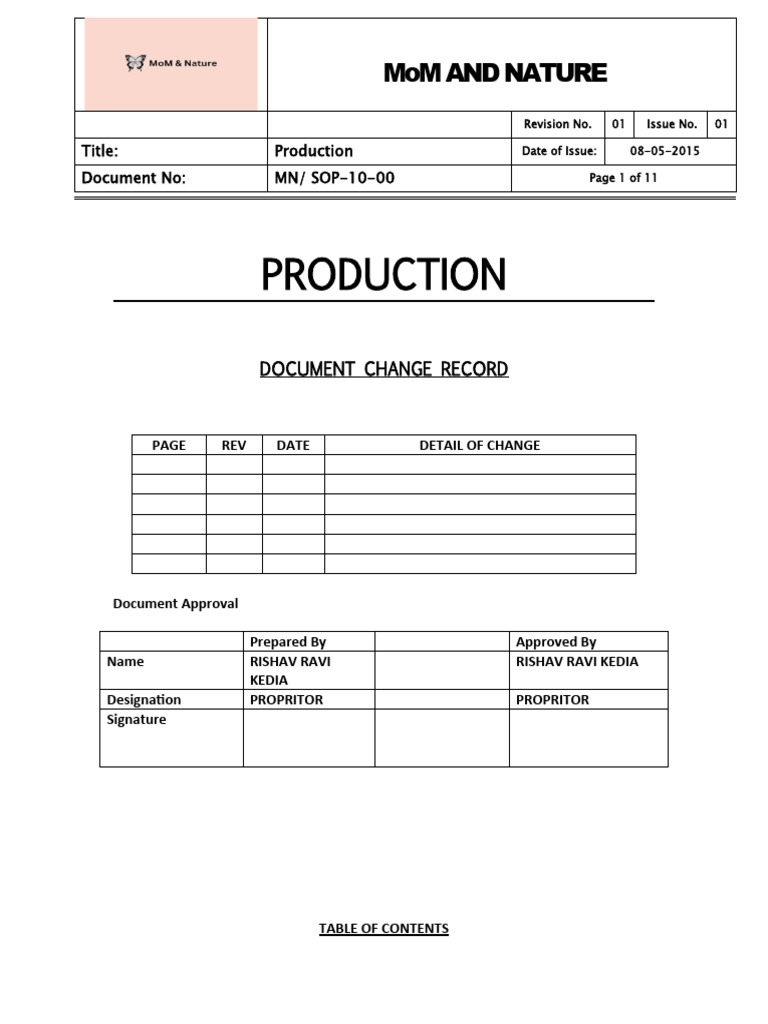 SOP Final PDF Packaging And Labeling