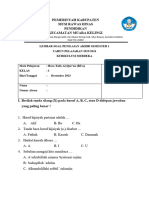 Soal Ujian Bta Kelas 1