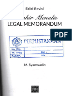 Mahir Menulis Legal Memorandum Ed. Revisi