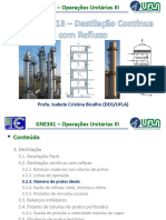 Aula 12 e 13 - Destilação Contínua Com Refluxo