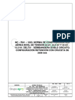 NC Ra1 1003 Configuracion Retencion Con Cruceta de 2400 MM