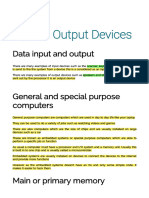 3A - Input Output Devices - Computer Hardware