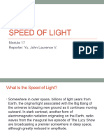 Module 17 Speed of Light