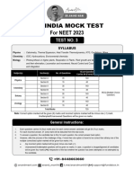 Mock Test-3 (Qusetion Paper)