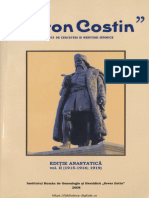 02 Miron Costin Revista Cercetari Marturii Istorice Editie Anastatica Vol II 1915 1916 1919