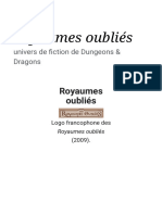 Royaumes Oubliés