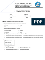 Soal Pas Kelas 1 Tema 4