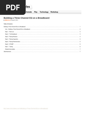 Building a Three Channel EQ on a Breadboard
