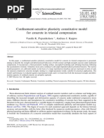 Confinement-Sensitive Plasticity Constitutive Model For Concrete in Triaxial Compression