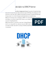 Cấu Hình Dịch Vụ DHCP Server