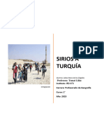 El Desplazamiento Forzoso de Los Ciudadanos de Siria A Turquía