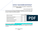 1°bgu REFUERZO ACADÉMICO. 3°P.