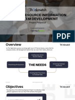 Pitch Deck HUMAN RESOURCE INFORMATION SYSTEM DEVELOPMENT (Rev - I)