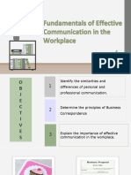 Fundamentals of Effective Communication in The Workplace
