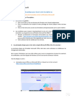 Guide Pratique NV Process Inscription Certification Microsoft Fin