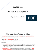 MMEN 120 - Imperfections in Solids