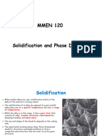 Solidification and Phase Diagrams