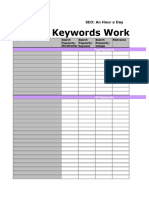 Keywords Worksheet