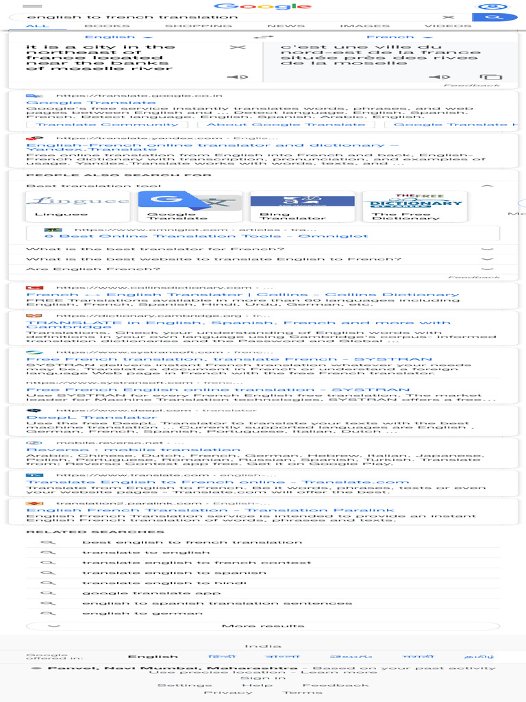 TRADUCTION FRANCAIS ANGLAIS GOOGLE SEARCH visual data 7