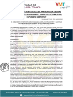 Resolucion de Sub Gerencia de Participacion Vecinal Educacion, Cultura, Deporte Y Juventud #0048 - 2023-Sgpvecdyj-Gds/Mvmt