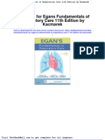 Test Bank For Egans Fundamentals of Respiratory Care 11th Edition by Kacmarek
