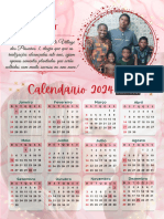 Calendário A4 2023 Com Foto Natal Vermelho