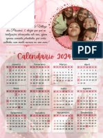 Calendário A4 2023 Com Foto Natal Vermelho