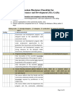 Staff Evaluation Aview On Program Assessment MA in Governance and