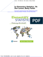 Test Bank For Elementary Statistics 7th Edition Ron Larson Betsy Farber